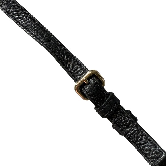 KATE SPADE BLACK “JACKSON” TOP ZIP PEBBLED LEATHER CROSSBODY BAG - Picture 9 of 11